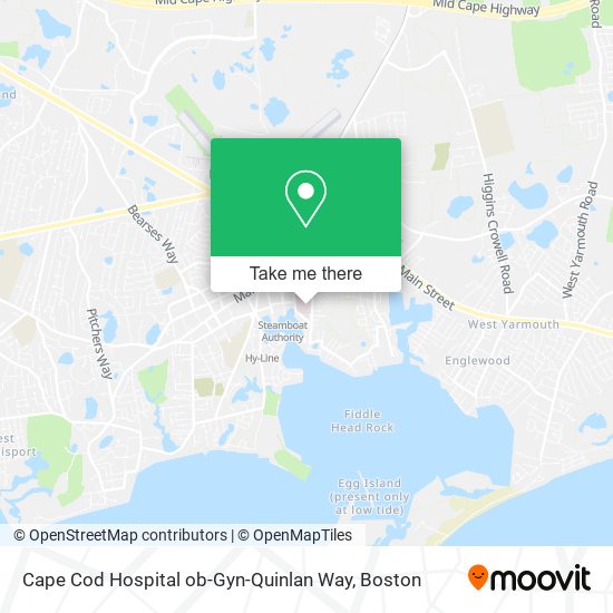 Cape Cod Hospital ob-Gyn-Quinlan Way map