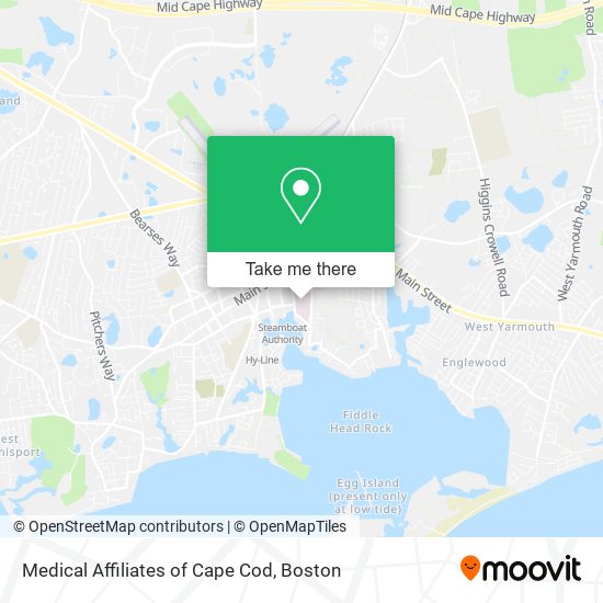 Medical Affiliates of Cape Cod map