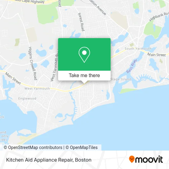 Kitchen Aid Appliance Repair map