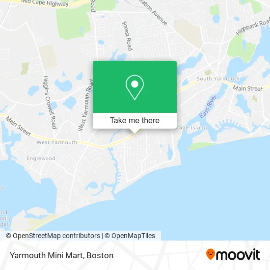 Yarmouth Mini Mart map
