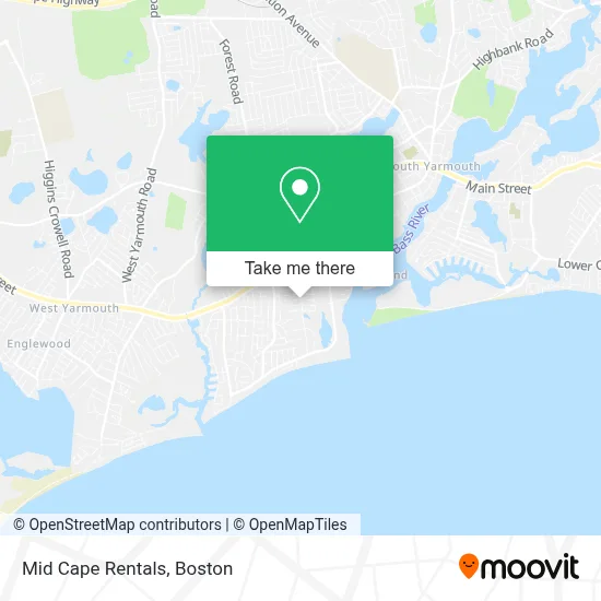 Mid Cape Rentals map