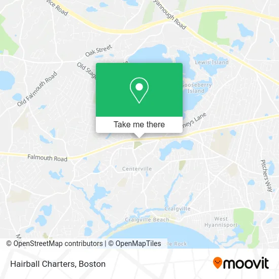 Hairball Charters map