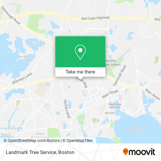 Landmark Tree Service map