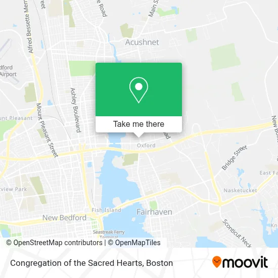 Congregation of the Sacred Hearts map