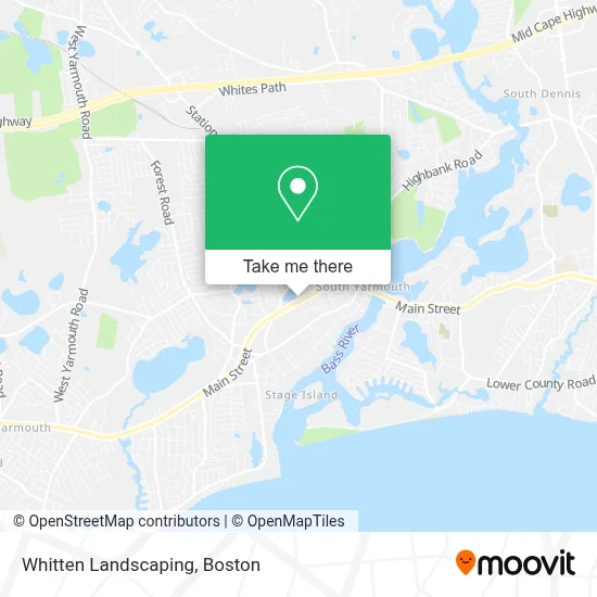 Whitten Landscaping map