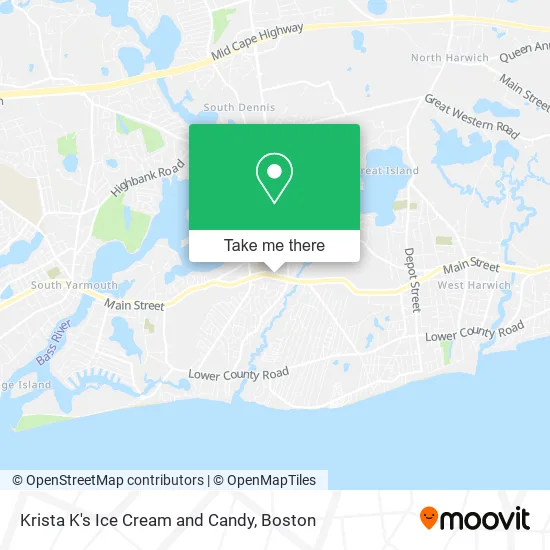 Mapa de Krista K's Ice Cream and Candy