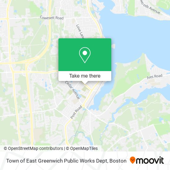 Town of East Greenwich Public Works Dept map