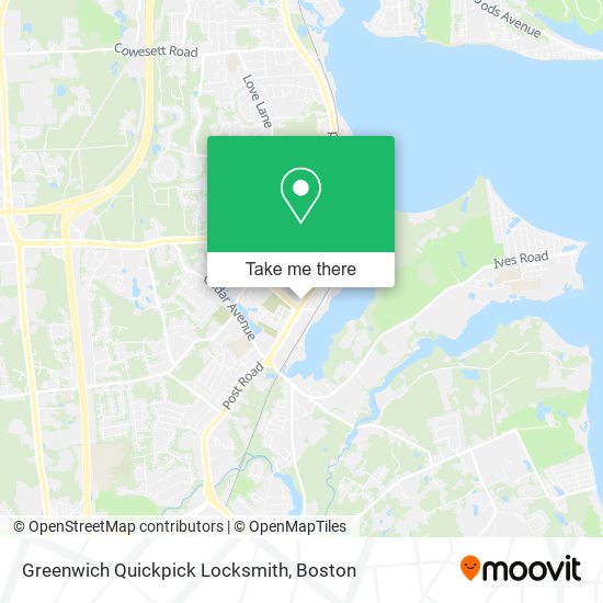Greenwich Quickpick Locksmith map