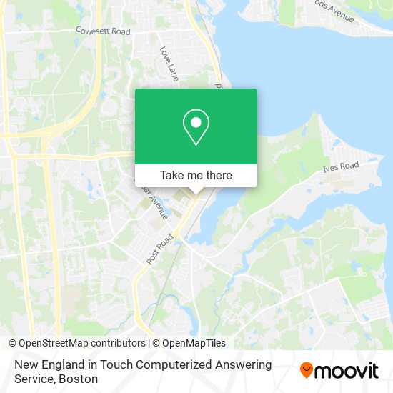 New England in Touch Computerized Answering Service map