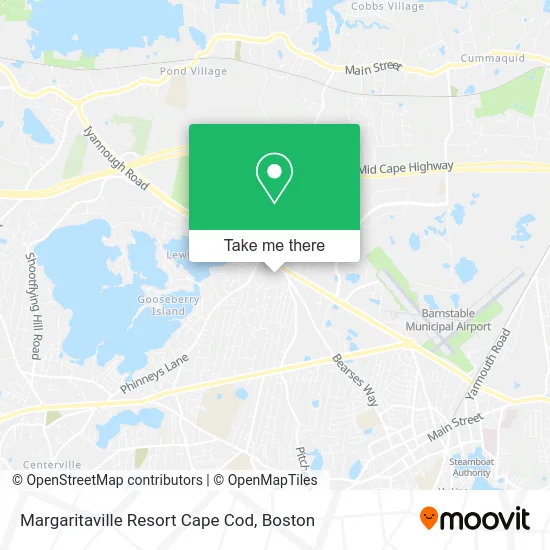 Margaritaville Resort Cape Cod map