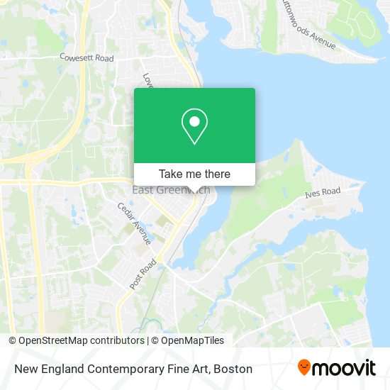 New England Contemporary Fine Art map