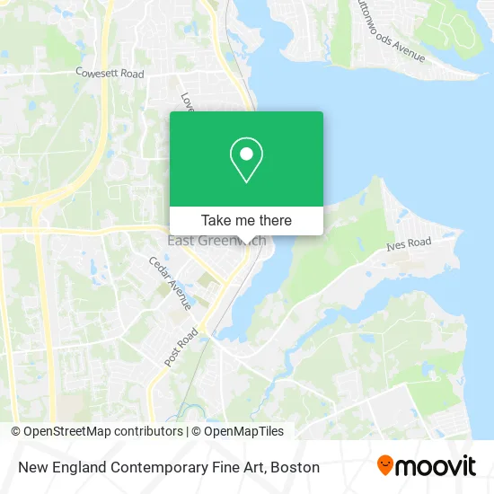 New England Contemporary Fine Art map