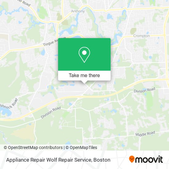 Appliance Repair Wolf Repair Service map