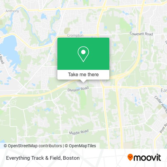 Everything Track & Field map