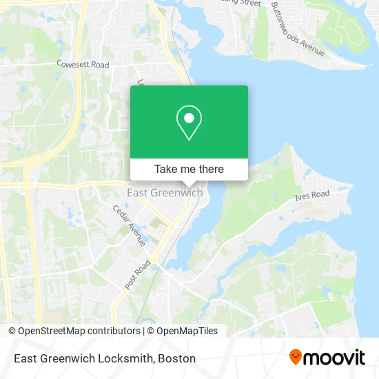 East Greenwich Locksmith map