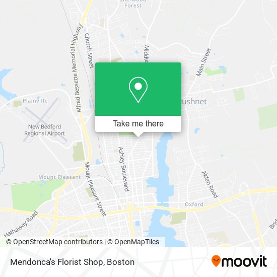 Mendonca's Florist Shop map