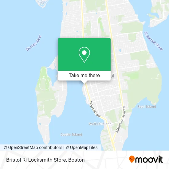Bristol Ri Locksmith Store map