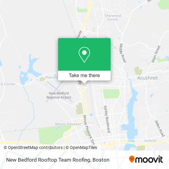 New Bedford Rooftop Team Roofing map
