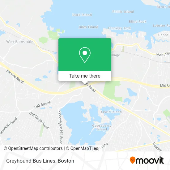 Greyhound Bus Lines map