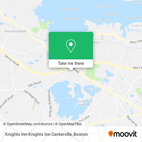 Mapa de Knights Inn-Knights Inn Centerville