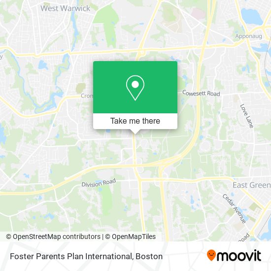 Mapa de Foster Parents Plan International