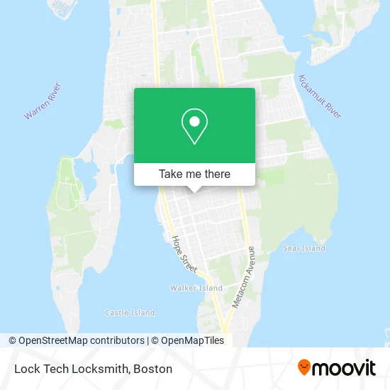 Mapa de Lock Tech Locksmith