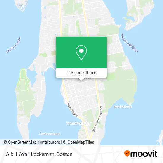 A & 1 Avail Locksmith map