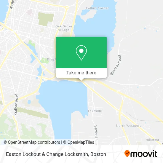 Easton Lockout & Change Locksmith map