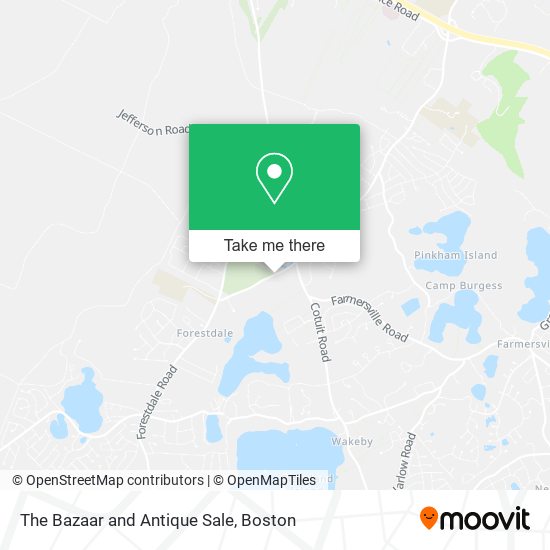 The Bazaar and Antique Sale map