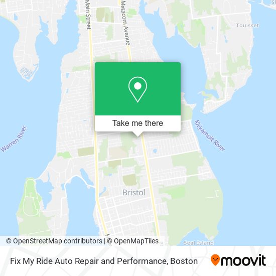 Fix My Ride Auto Repair and Performance map
