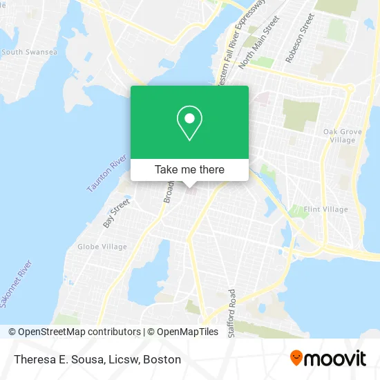 Mapa de Theresa E. Sousa, Licsw
