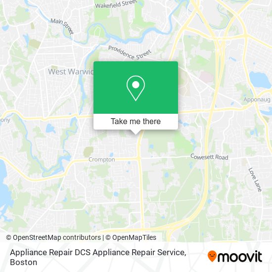 Appliance Repair DCS Appliance Repair Service map
