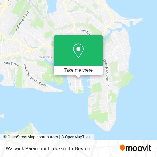 Warwick Paramount Locksmith map