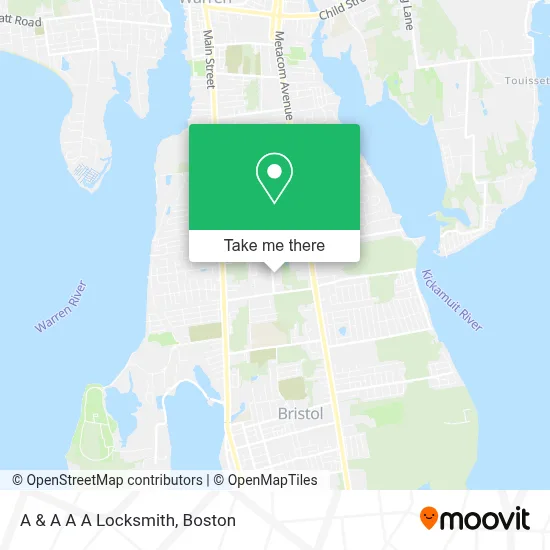 A & A A A Locksmith map
