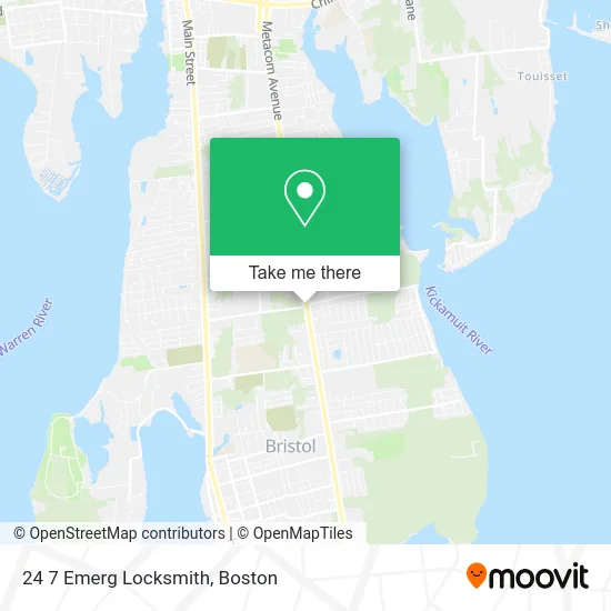 24 7 Emerg Locksmith map