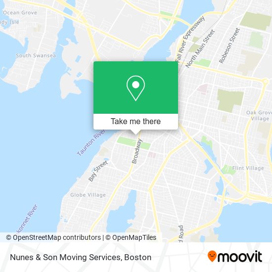 Nunes & Son Moving Services map