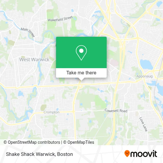 Shake Shack Warwick map