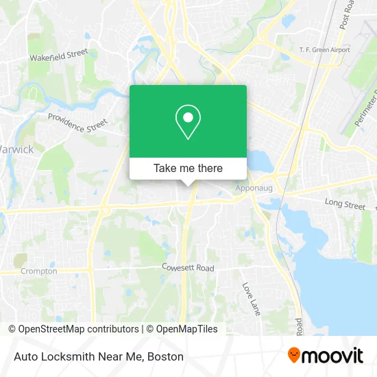 Auto Locksmith Near Me map