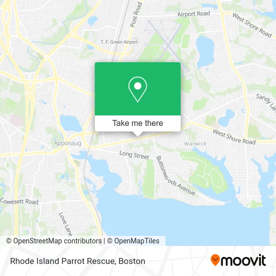 Rhode Island Parrot Rescue map