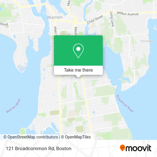 121 Broadcommon Rd map