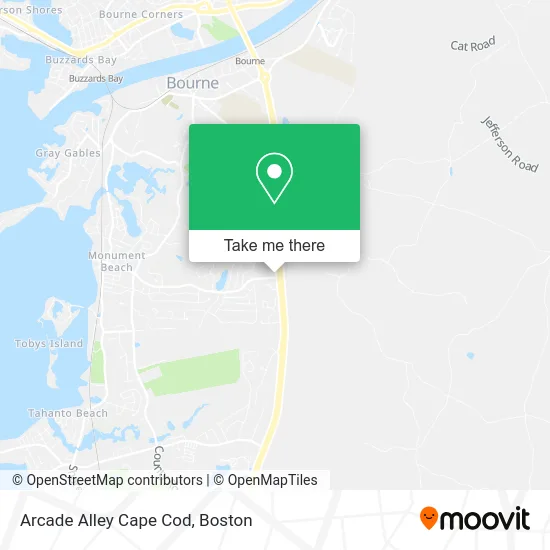 Arcade Alley Cape Cod map