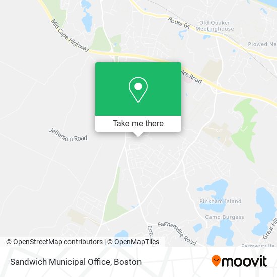 Sandwich Municipal Office map