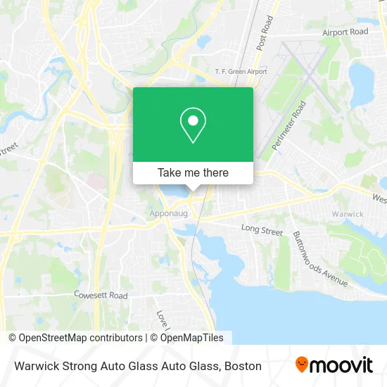 Warwick Strong Auto Glass Auto Glass map