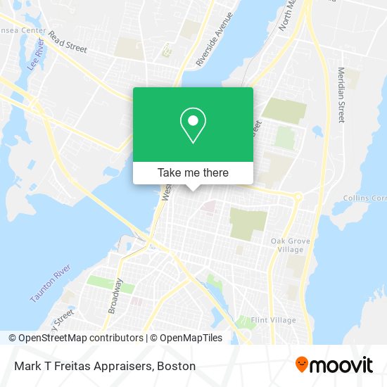 Mark T Freitas Appraisers map