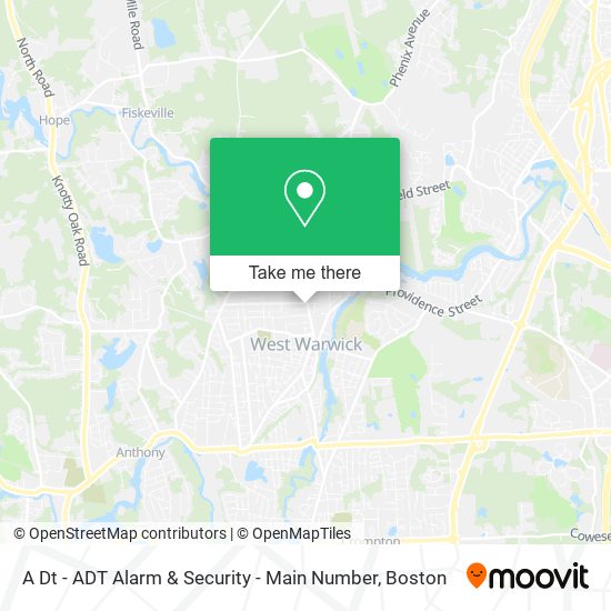 A Dt - ADT Alarm & Security - Main Number map