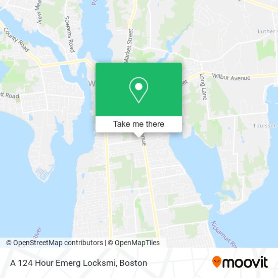 A 124 Hour Emerg Locksmi map
