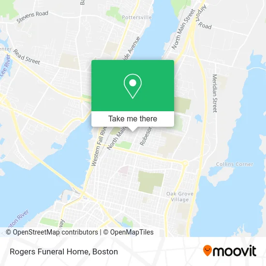 Rogers Funeral Home map