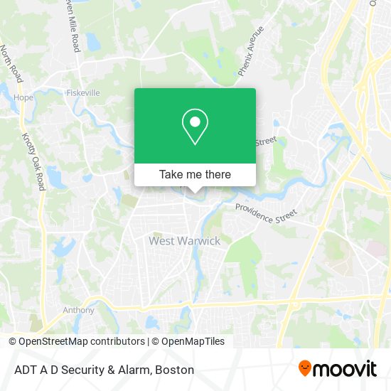 Mapa de ADT A D Security & Alarm