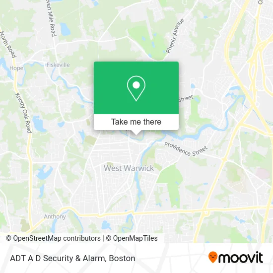 ADT A D Security & Alarm map