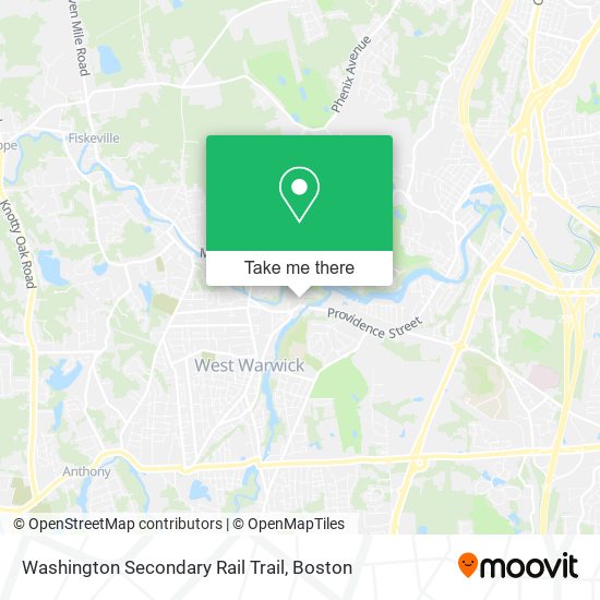 Washington Secondary Rail Trail map